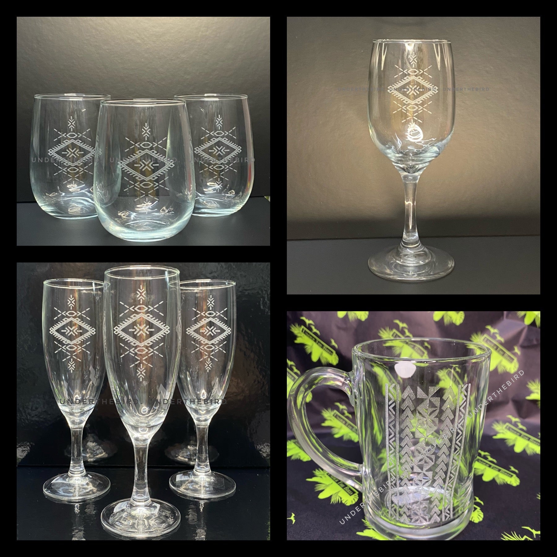 Buy Online Pasifica Wine Glasses NZ Underthebird Under The Bird