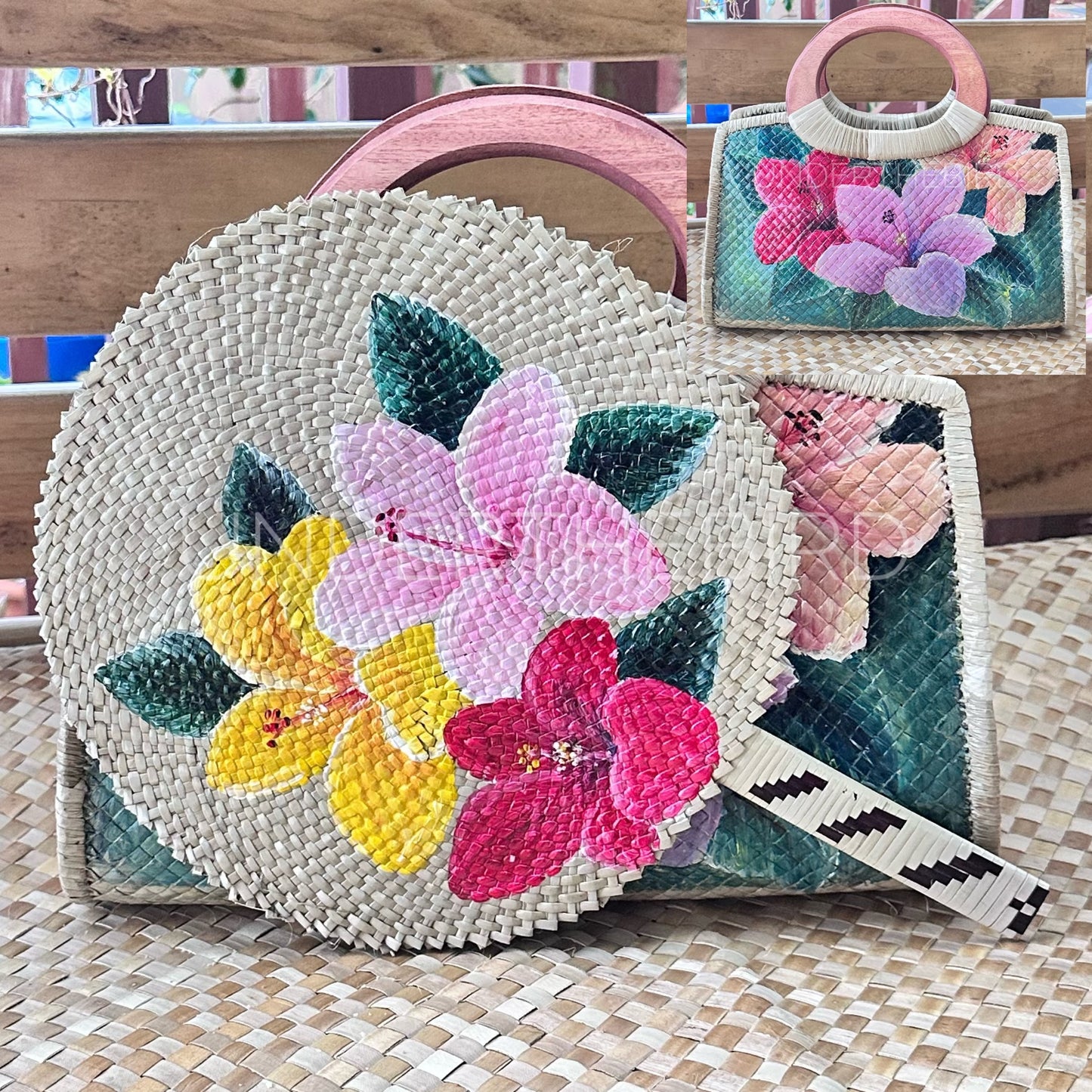Tuloto Hibiscus Bag & Fan