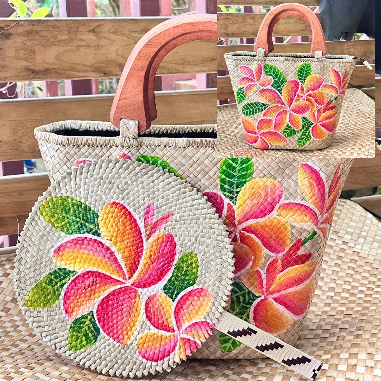 Netina Frangipani Bag & Fan