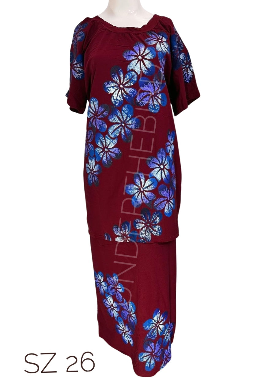 Handprinted Puletasi sz 26