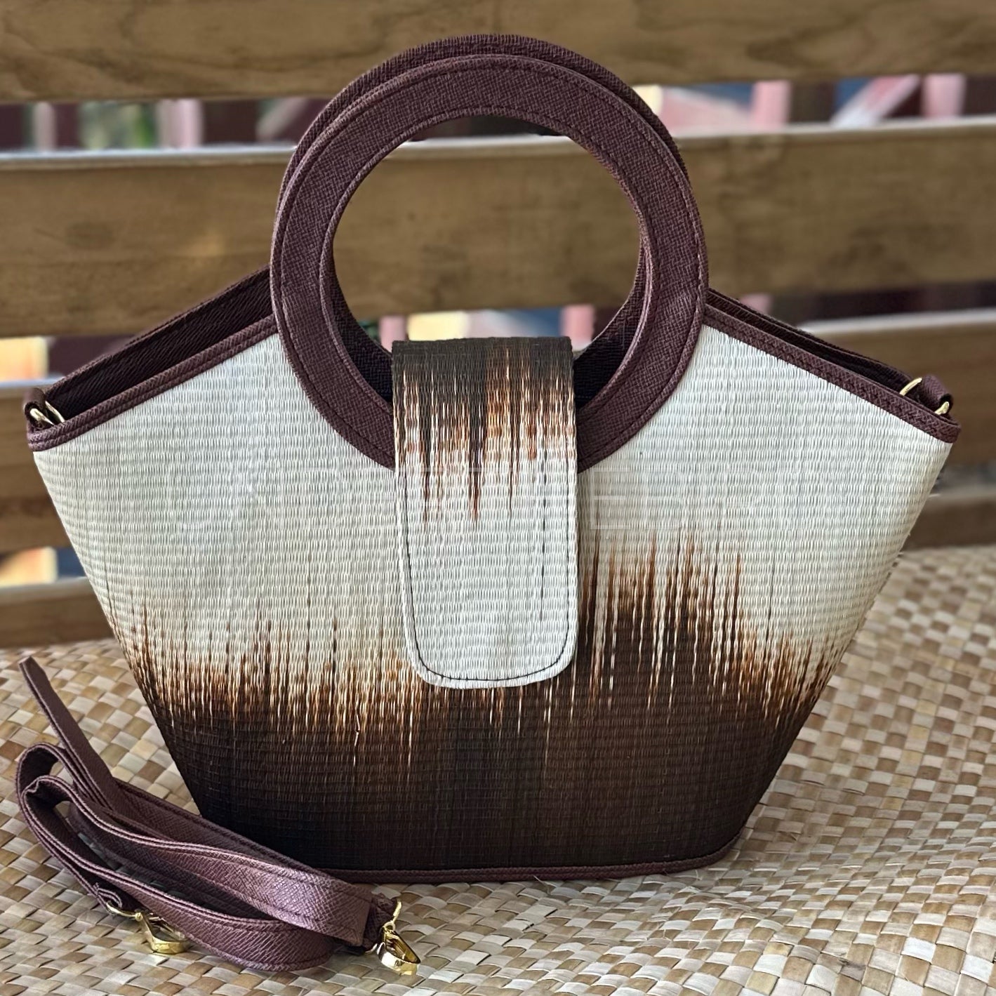 Monika Woven Handbag