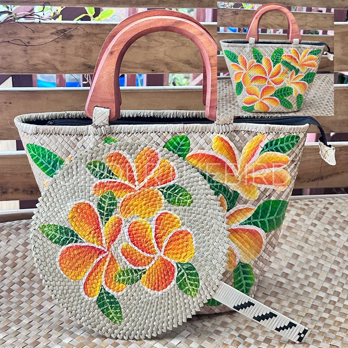 Netina Frangipani Bag & Fan