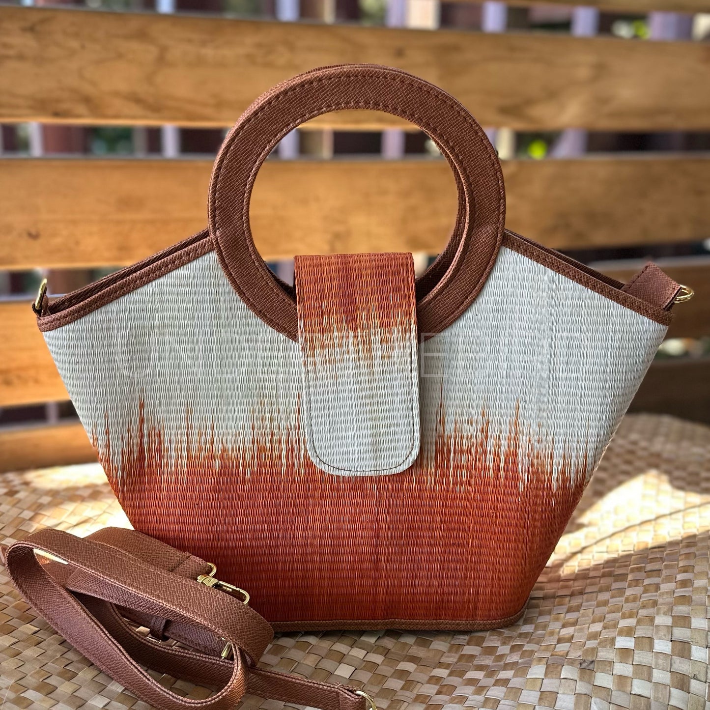 Monika Woven Handbag