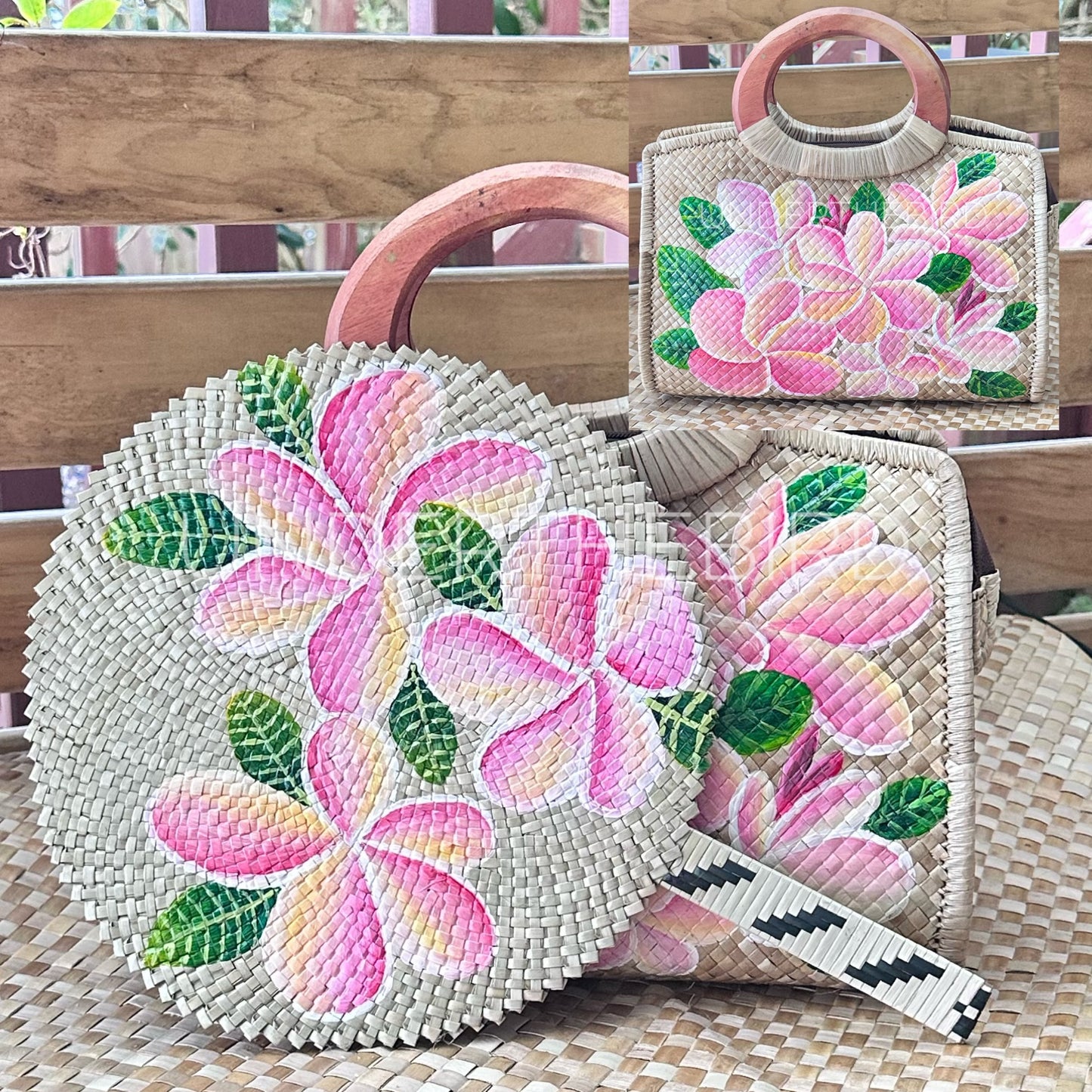 Tuloto Frangipani Bag & Fan