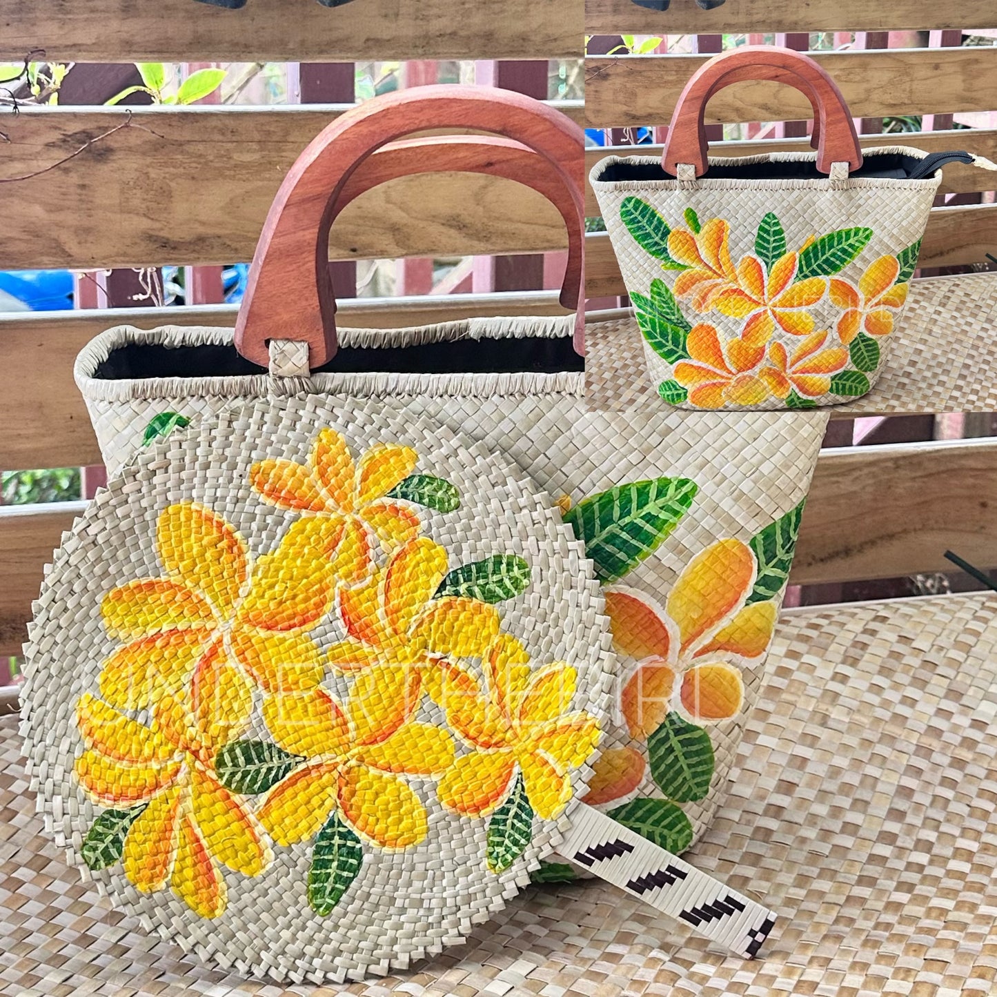 Netina Frangipani Bag & Fan