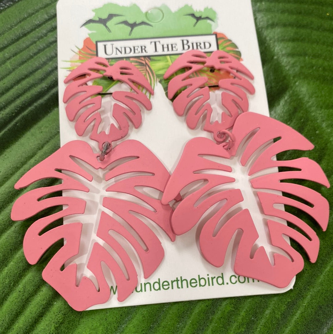 Delilah Monstera Earrings