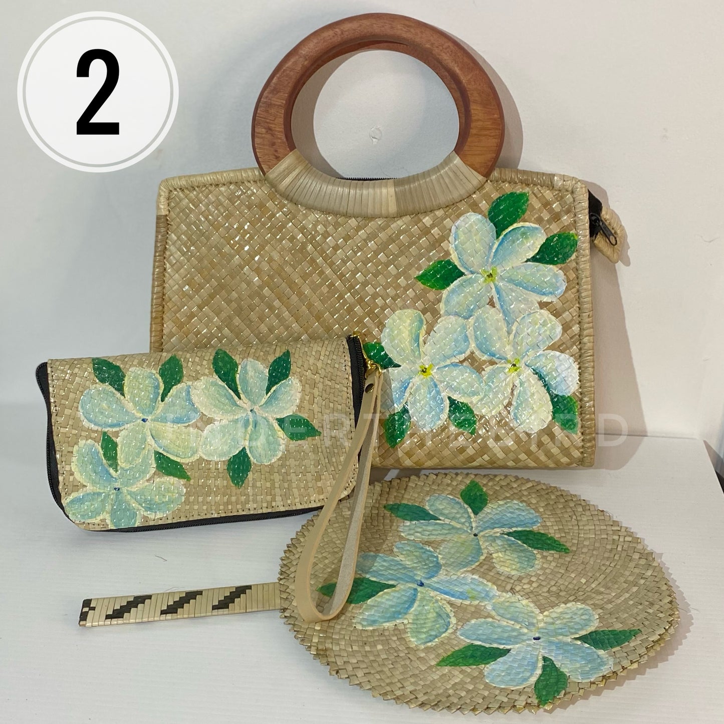 Tuloto Handpainted 3pc Set