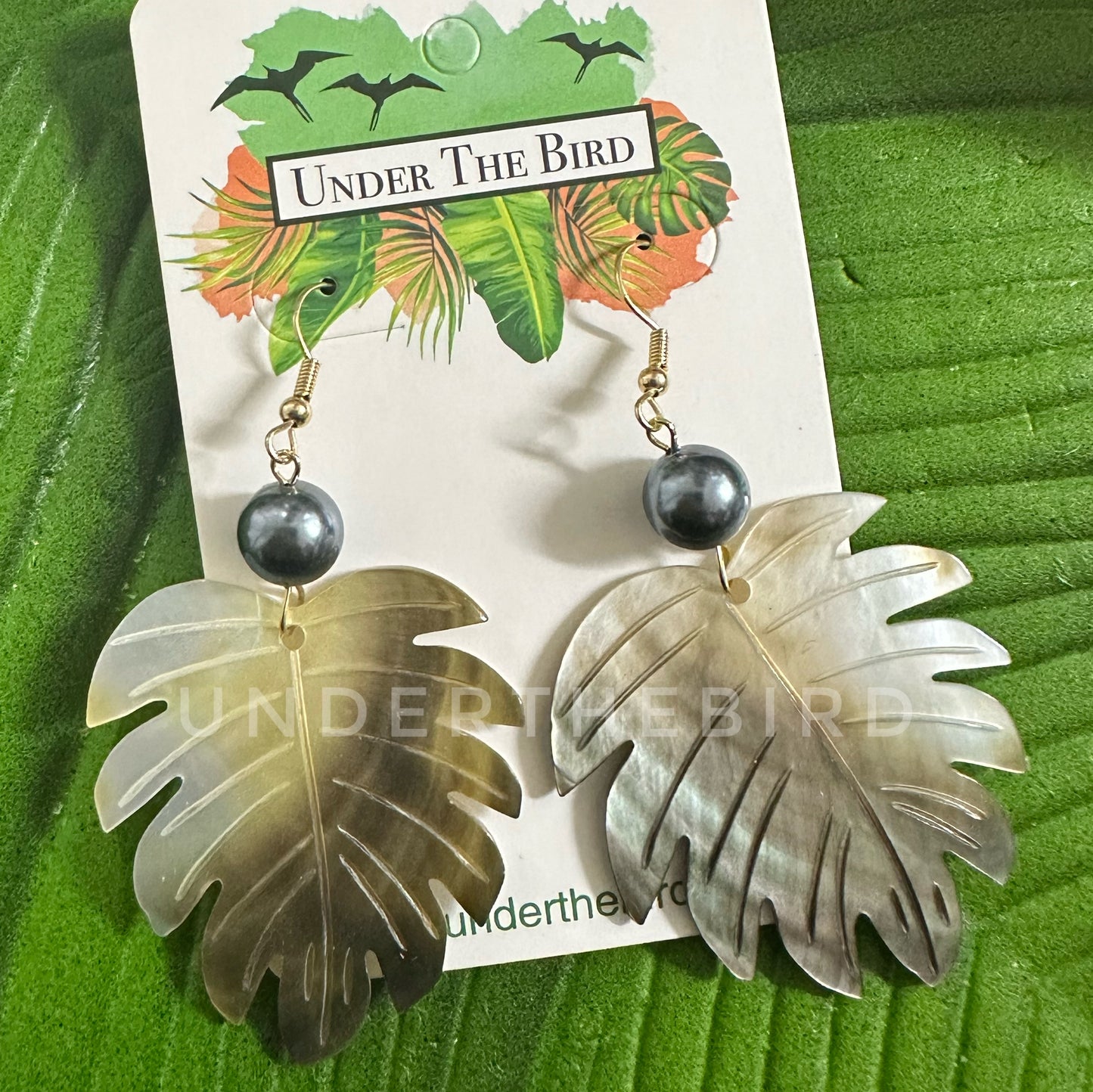MOP Lau ulu Earrings