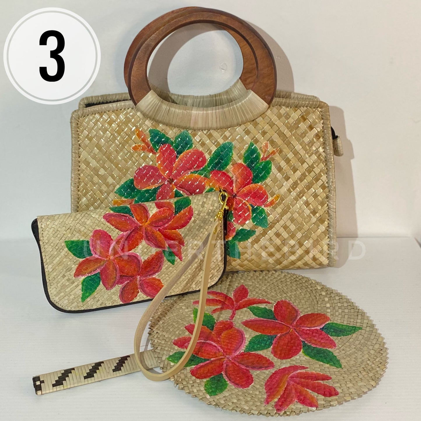 Tuloto Handpainted 3pc Set