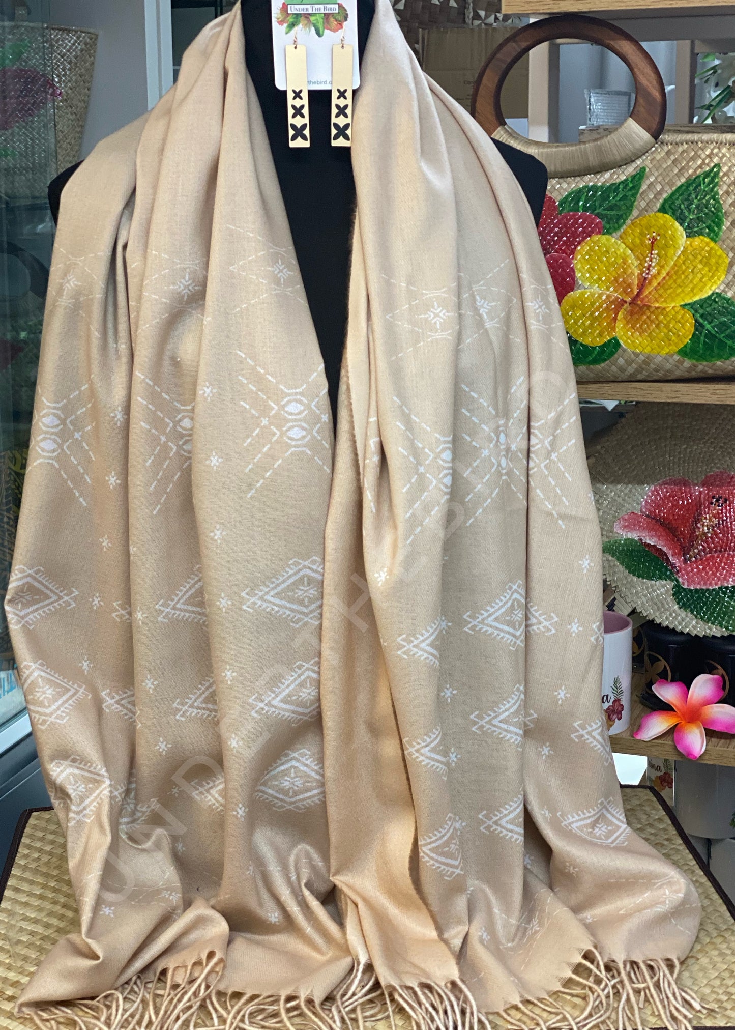 Womens Printed Elei Scarf - Malu