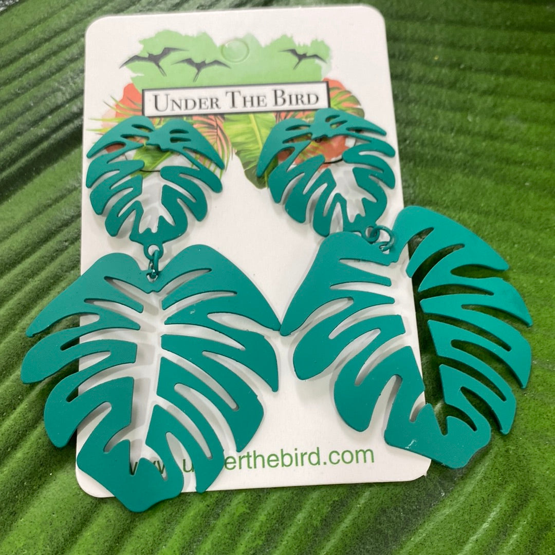Delilah Monstera Earrings