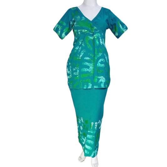 Crossover Handprinted Puletasi sz 18