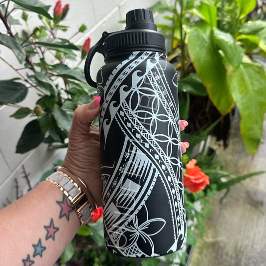 Gym Bottle - Pasifika Pattern 960ml (32oz)