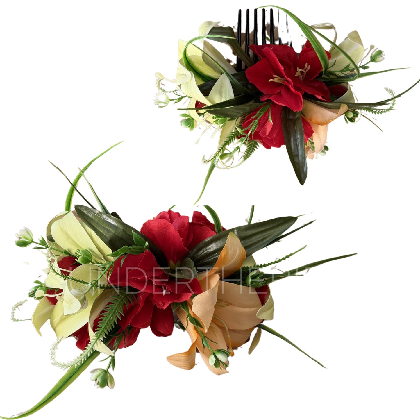 Tiana Floral Comb Selu