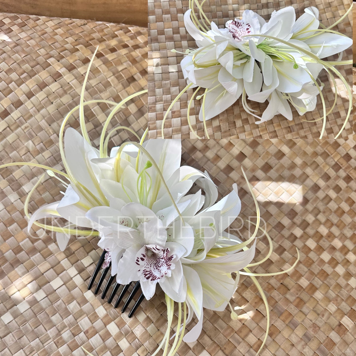 Tiana Floral Comb Selu