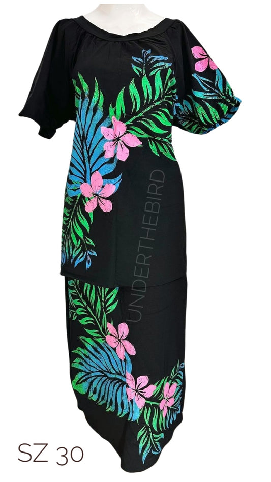 Handprinted Puletasi sz 30