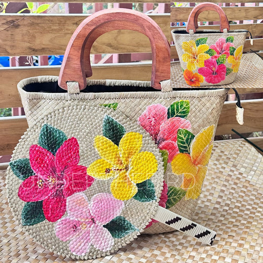 Netina Hibiscus Bag & Fan