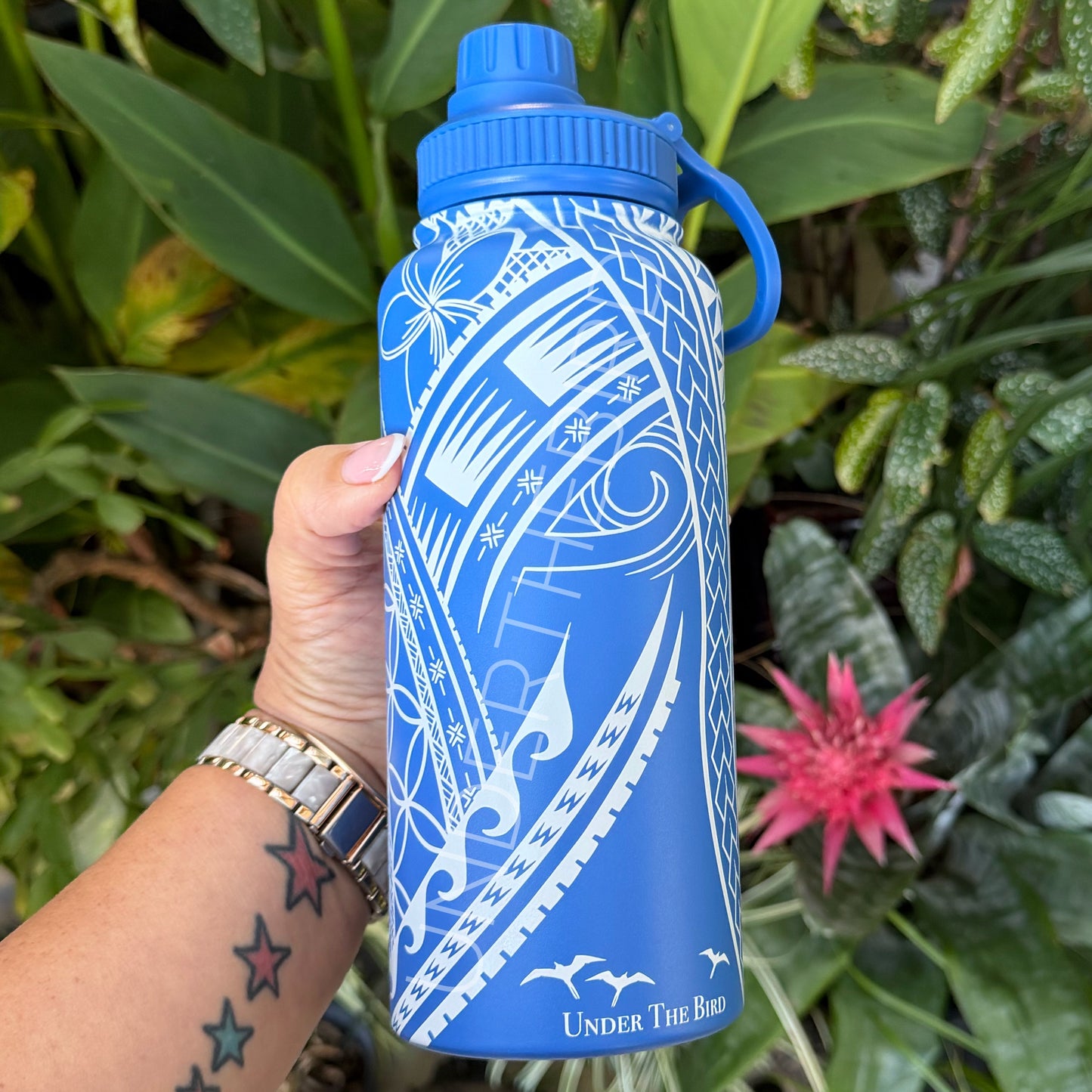 Water Bottle (960ml) - Pasifika Pattern
