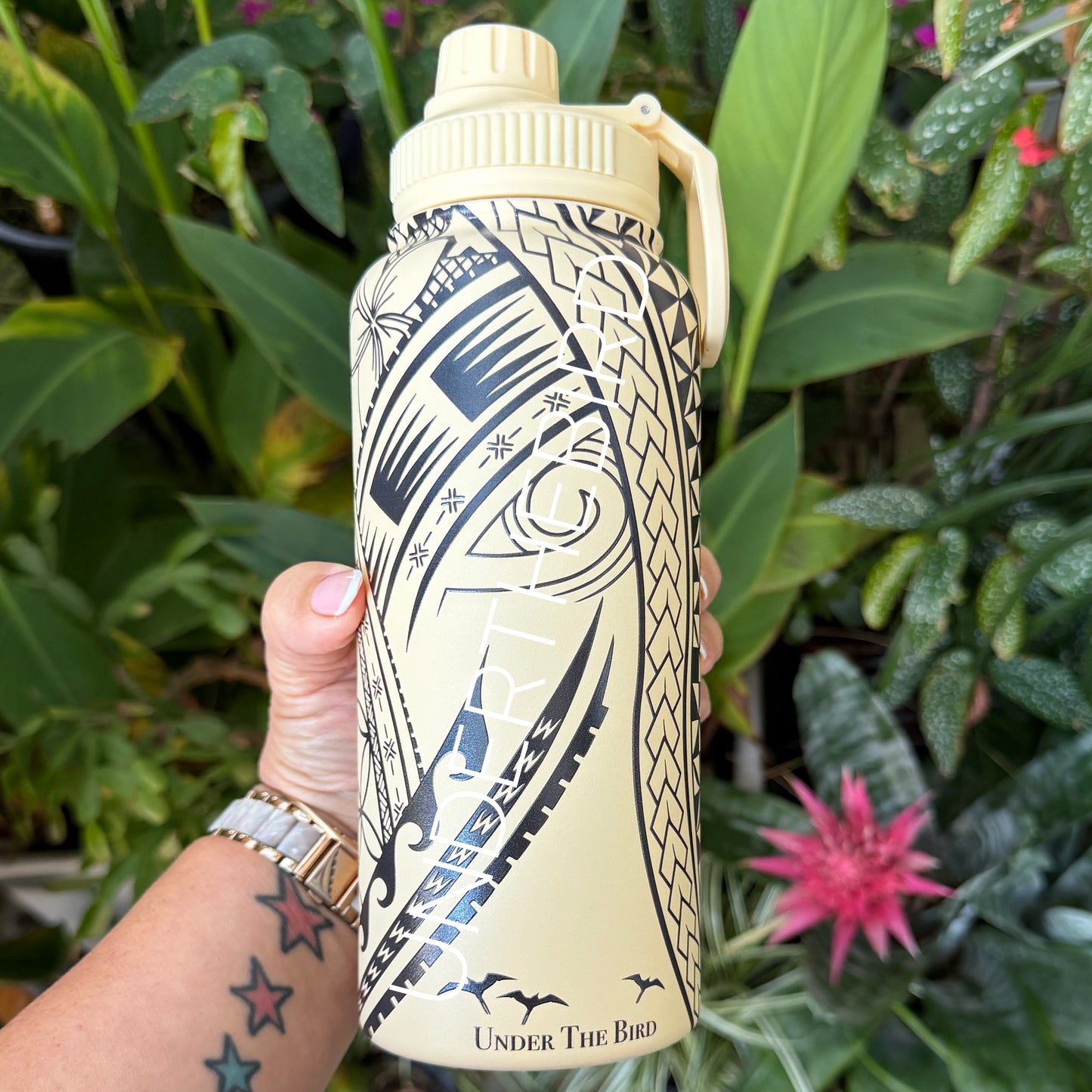 Water Bottle (960ml) - Pasifika Pattern