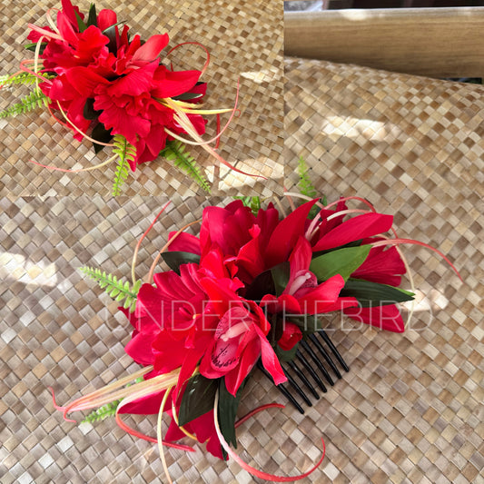 Tiana Floral Comb Selu