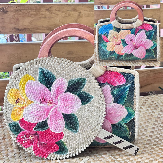 Tuloto Hibiscus Bag & Fan
