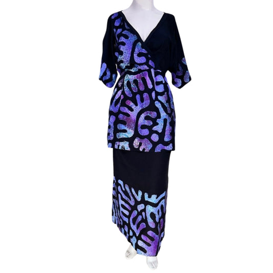 Crossover Handprinted Puletasi sz 26