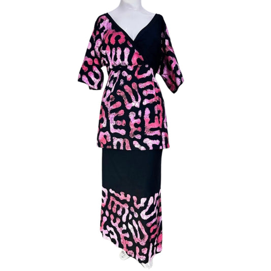 Crossover Handprinted Puletasi sz 28