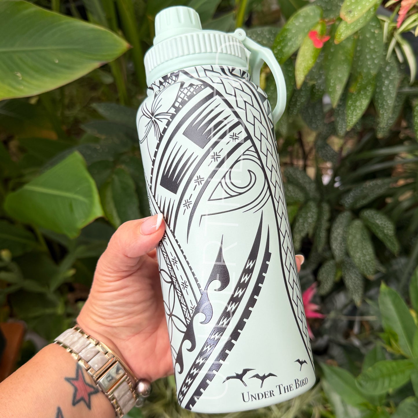 Water Bottle (960ml) - Pasifika Pattern