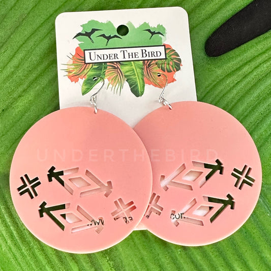 Talaleu Round  Statement Earrings