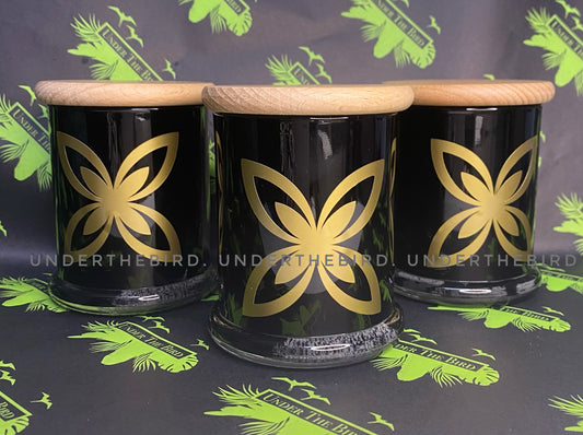 Soy Candle - Pasifika Decal - BLACK JAR