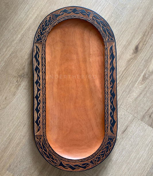 Hand Carved Tray - Samoan