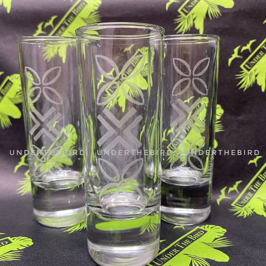 Etched Pacific Shot Glasses