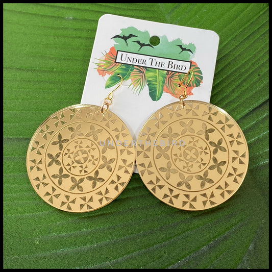 Sina Round Statement Earrings