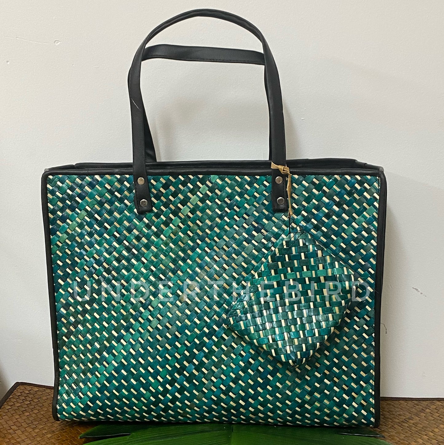 Rita Large Woven Handbag 2 pc set