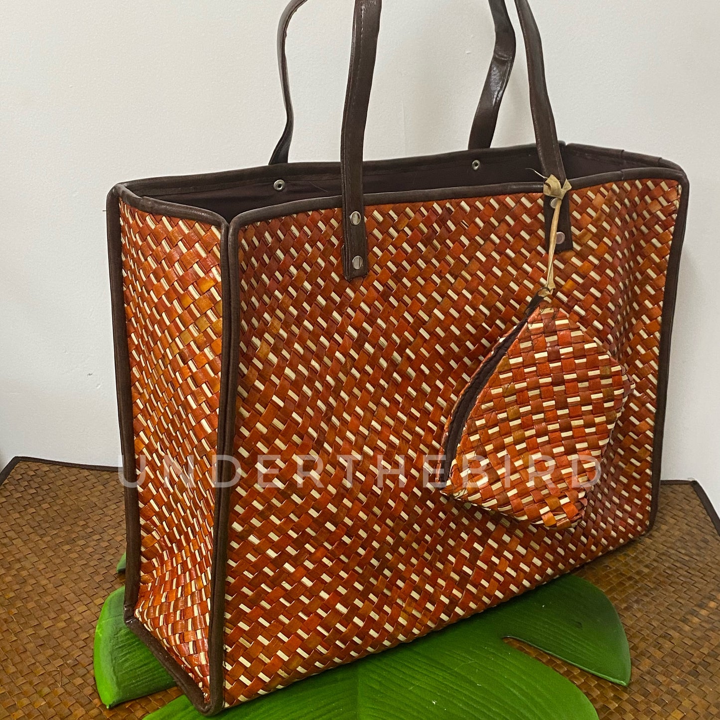 Rita Large Woven Handbag 2 pc set